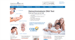 Desktop Screenshot of hemochromatosisdna.com